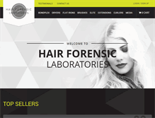 Tablet Screenshot of hairforensic.com